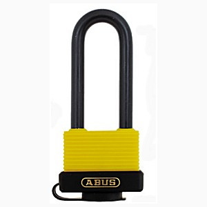 ABUS 70/45HB-63 KA 6402 Padlock, Yellow/Black Keyed Alike 6402