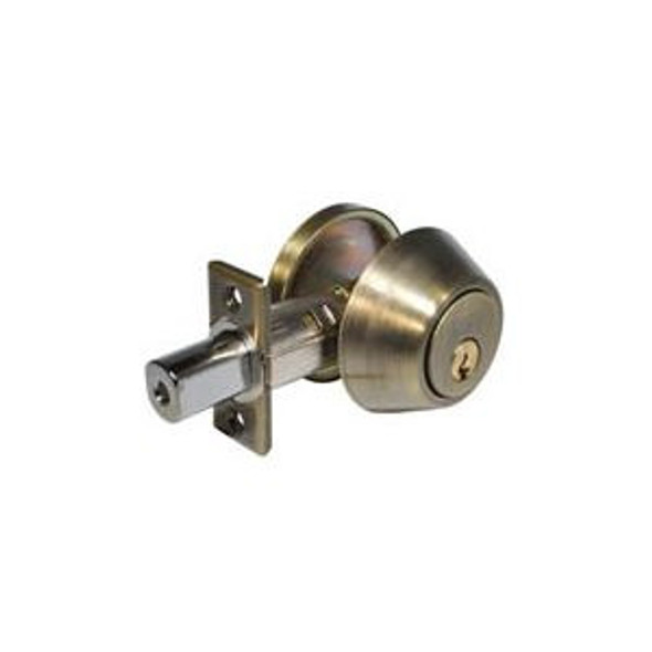 LSDA 20x5 SC1 Keyway Deadbolt Antique Brass