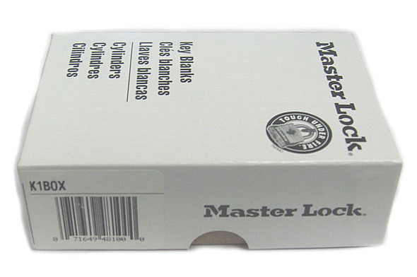 Master Lock K1BOX Key Blank supplied 50 per box