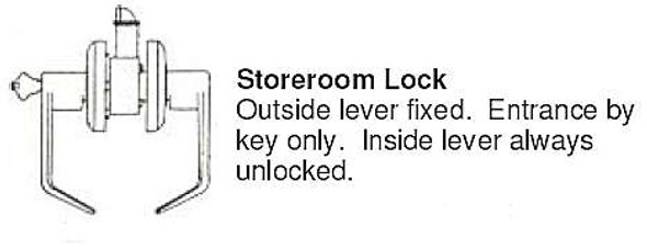 Cal-Royal SL05 10B Storeroom Lever Lock