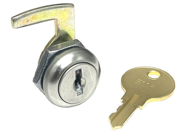 American Specialties #47 Dispenser Lock with hook cam, E114 Key and mounting nut
