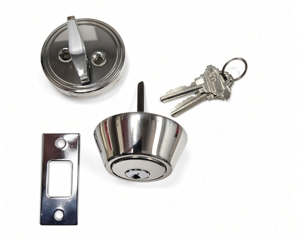 Cal-Royal LSD01 US32 Single Cylinder Deadbolt