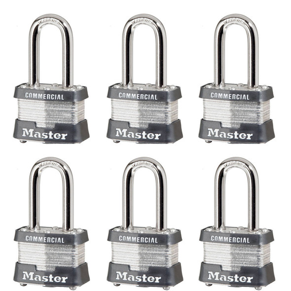 Master Lock 3LF padlock keyed alike 6-Pack