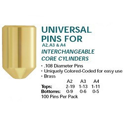 Lab A3-4B V1 Bottom Pins, SFIC A3 #4 Rekey Pin