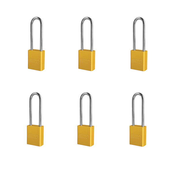 American Lock A1107YLW Yellow (6-Pack)