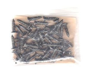 Major LS2125 Strike Plate Screws, 25pk Brass Finish