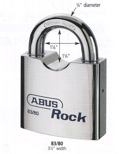 Padlock, Rock 83/80-300 C-Kwy