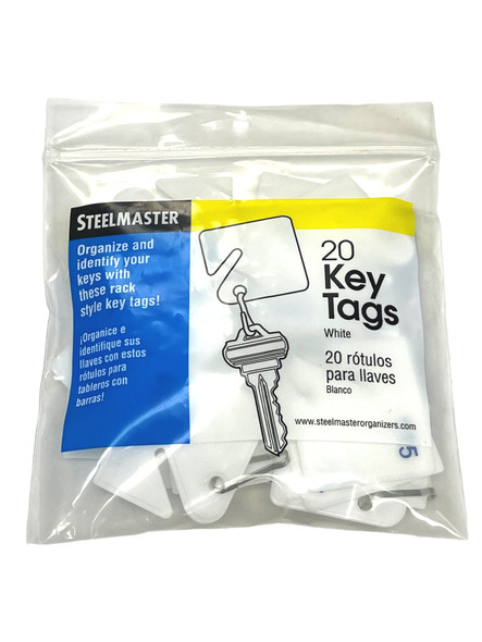 MMF Square Notch Tags White, 20-Pack, Numbered 461->480