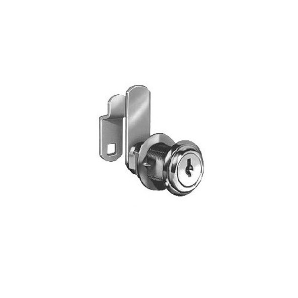 Compx National C8055 KD 14A Cam Lock, 1-7/16 Keyed Different Nickel Finish