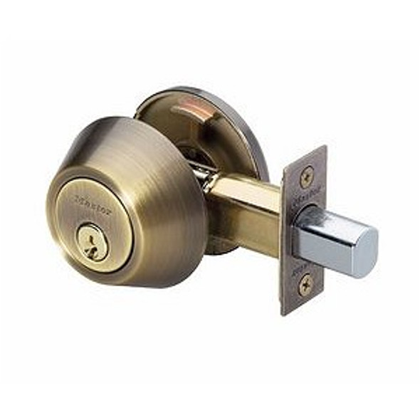 Master Lock DS0605 Deadbolt, S/C Antique Brass KW1, Keyed Different 36788-KD Mr Lock, Inc.