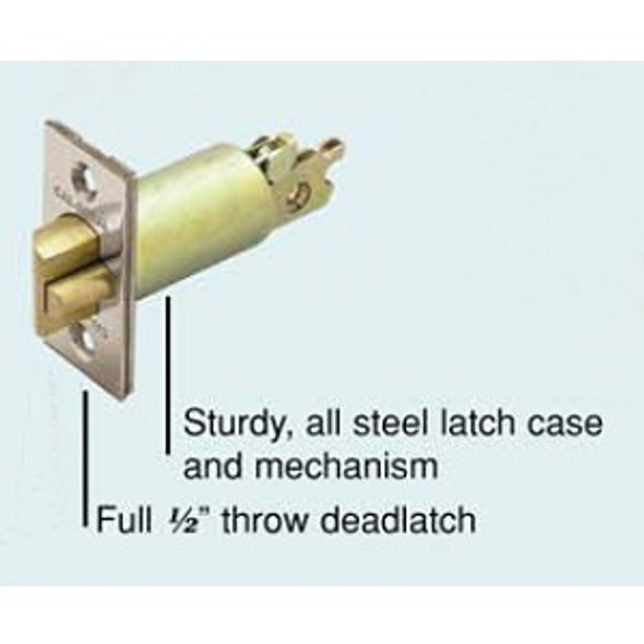 Cal-Royal GL-234 26D Deadlatch for Double Cylinder, 2-3/4 Backset Only