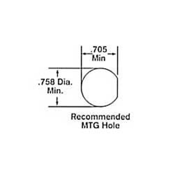 CompX Chicago C2174-70DC, Spring Loaded Switch Lock, Keyed Different