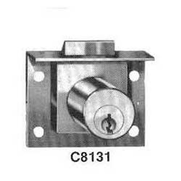 Compx National C8131 KD 26D half mortise latching drawer lock