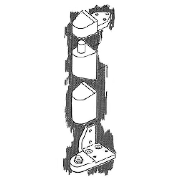 International IDC OP6002AL Pivot Set RH Aluminum Finish