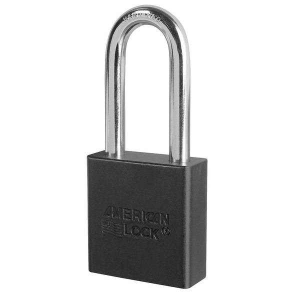 American Lock A1206BLK KD Black Padlock, Keyed Different