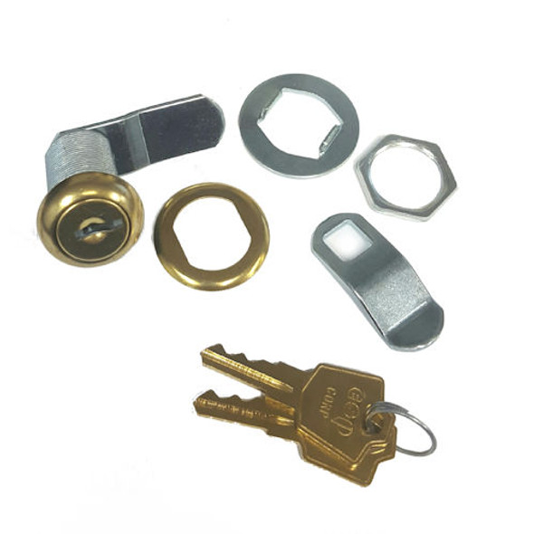 ESP V875C8054 PB (661) Cam Lock, 7/8" Brass Tone