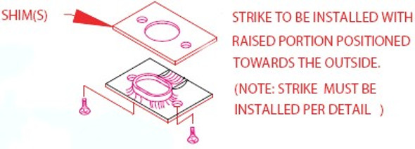 CRL Jackson 30-1084 628 strike installation guide