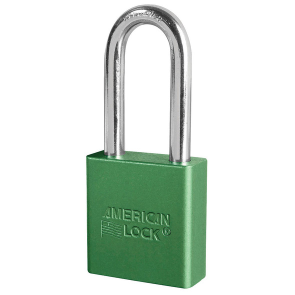 American Lock A1206GRN KD Green Padlock, Keyed Different