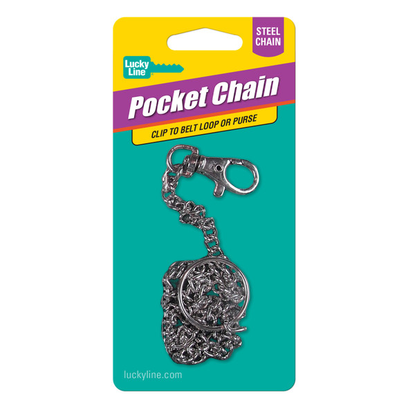 Lucky Line 40101 - No. 401 18" Pocket Chain with trigger snap.