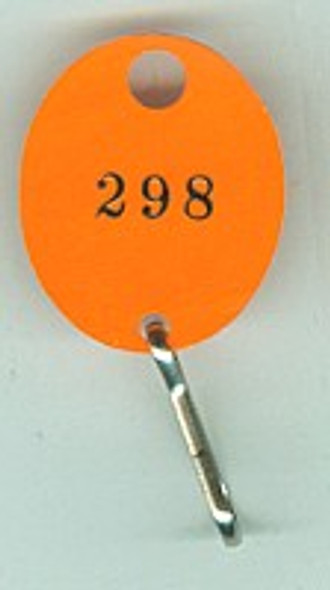 Oval Number Tags Set, 100 Tags Numbered 501-600