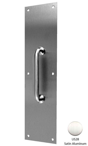 Pull Plate, Don-Jo 7110-628, 4X16 Aluminum