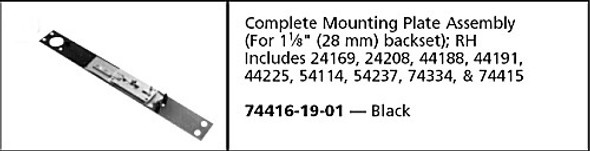 Simplex 3030-19-41 Backplate Assembly 1-1/8" RH/RHR Simplex 3030-19-41 Backplate Assembly 1-1/8" RH/RHR