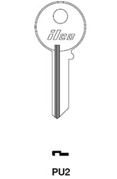 Ilco PU2 Key Blank for Pundra