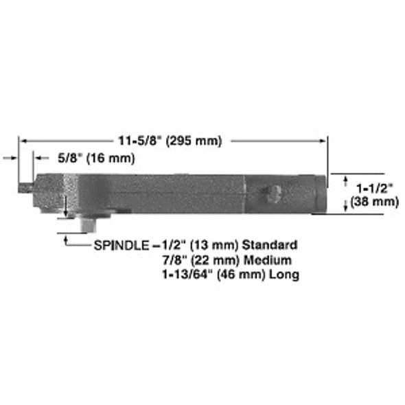 CRL Jackson 20-101M-02 Dimensions - side view