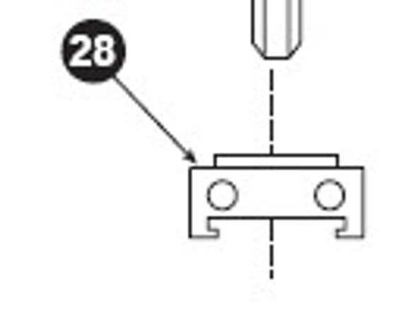 Dor-o-matic PB134 4270107178 Hex Rod Bottom Bolt Guide, 1990 Series
