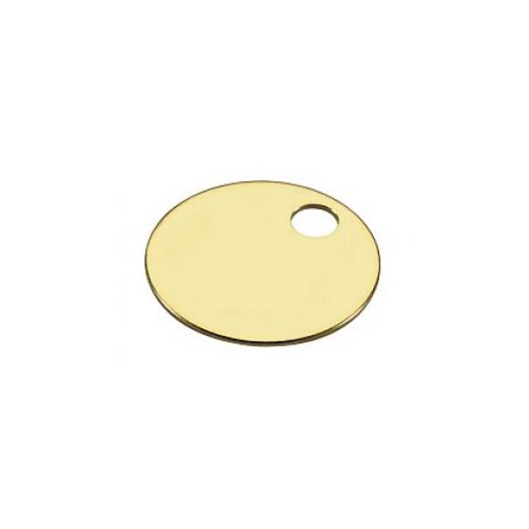 Lucky Line 26011 round brass tag