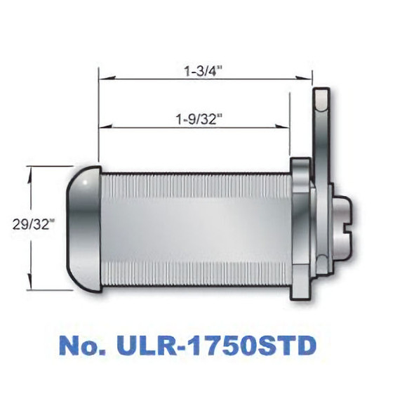 ESP ULR-1750STD side view with measurements