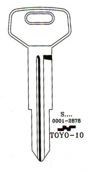 JMA TOYO-10E Key Blank Line Drawing Profile Image