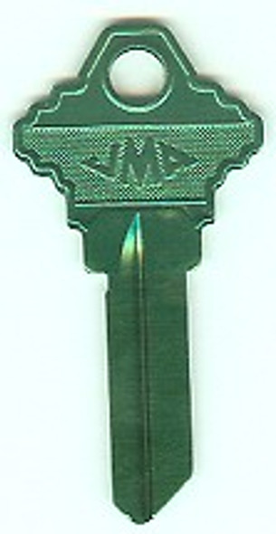 JMA SLG-3AT Aluminum Key Blank - Turquoise Color Side 1