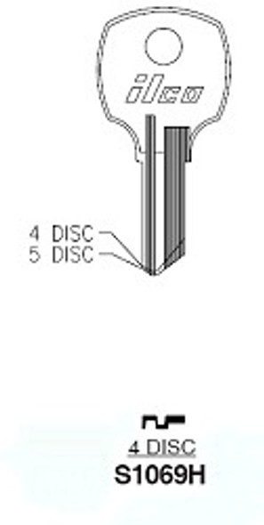 Ilco S1069H Key Blank for Compx National Ilco S1069H Key Blank for Compx National