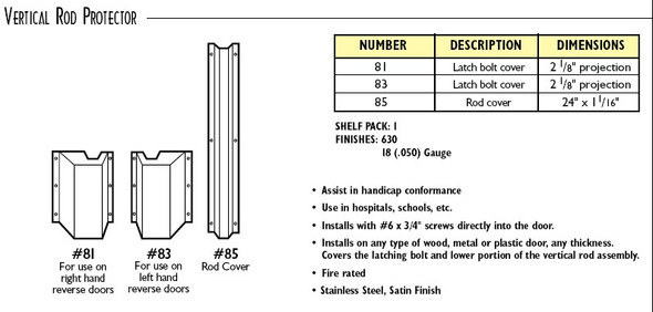 Don-Jo 850-630 catalog description