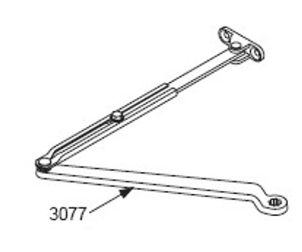 LCN 1460-3077 AL Regular Door Closer Arm for 1461 Closers