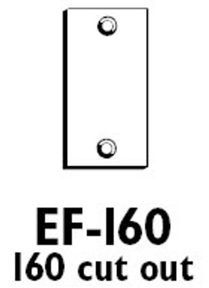 Don-Jo EF-160 BP Door Filler Plate, Brass Tone Finish