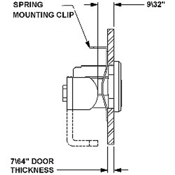 Compx National C8721 Mailbox Lock, Permabilt