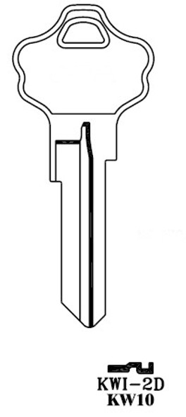 JMA KW-I2DE Key Blank for Kwikset KW10