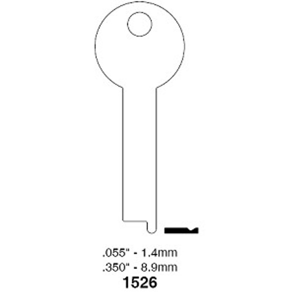 Ilco 1526 Line Drawing Profile Image