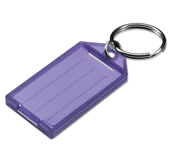 Lucky Line 60500-65 Purple Key Tag, w/Split Ring 100/box