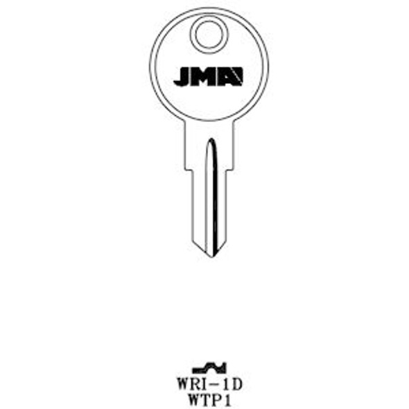 JMA WRI-1D Key Blank Line Drawing Profile Image