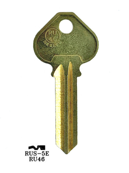 ESP RU46 Key blank, for Corbin Russwin D1 6 Pin