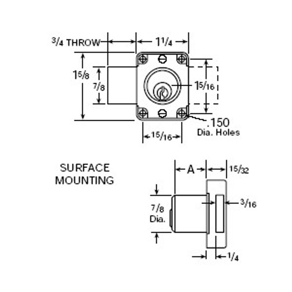 Ccl Security 0737 1 1 8 Us4 02705 Cabinet Lock Pin Tumbler Us4 Ka 4t37526