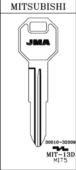 JMA MIT-13D Key Blank Line Drawing Profile Image