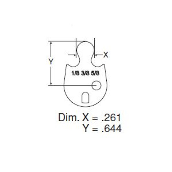 Sargent 13-0938 Mortise Cylinder Cam for Schlage L Series Mortise Locks 130938