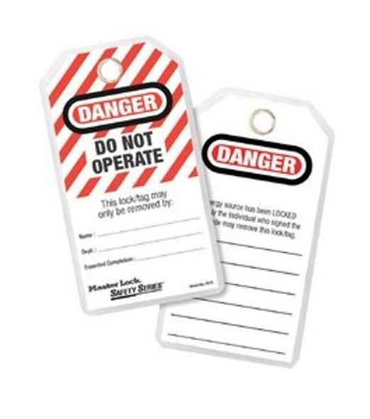 Master Lock 497A Lockout Tag, Danger - Do Not Operate