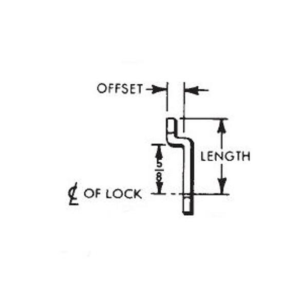 National C7014-2C Offset cam only, 1-5/8" length with 5/16" offset