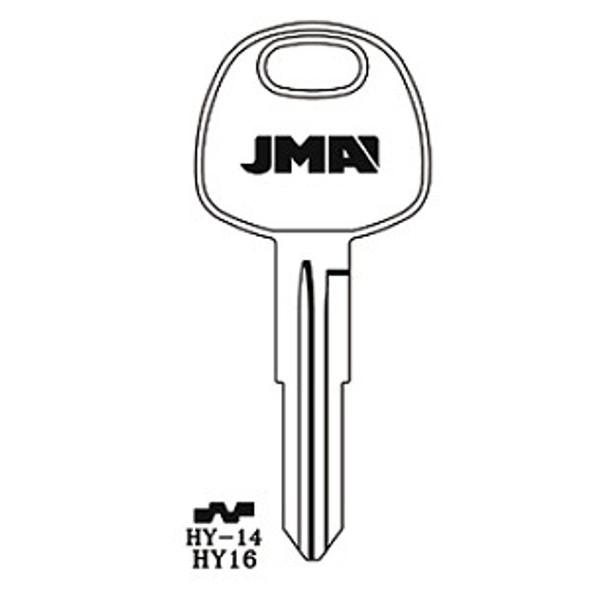 JMA HY-14 Key Blank for Hyundai HY16