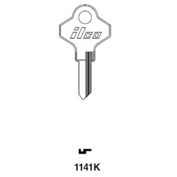 Ilco 1141K Key Blank Line Drawing Profile Image